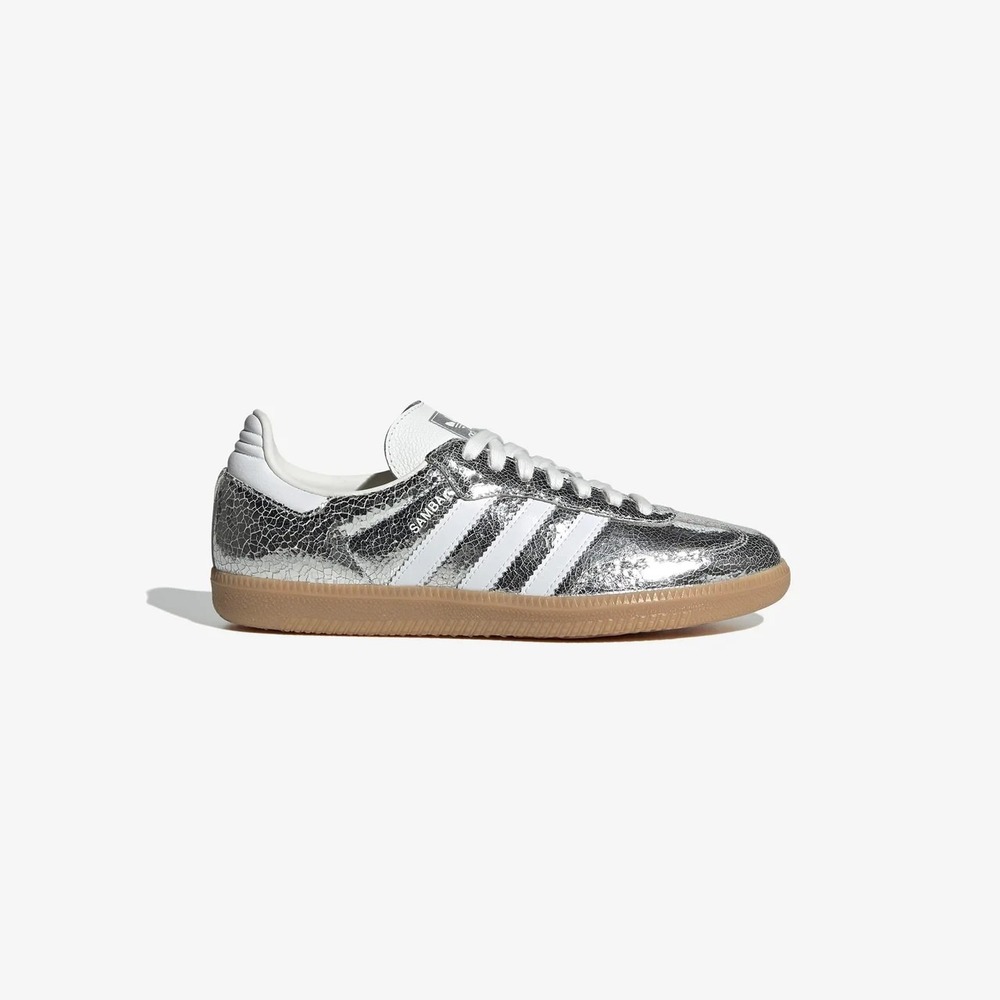 Size 7.5 - [NEW] Women's adidas Samba OG Shoes 'Silver Metallic' JR0035